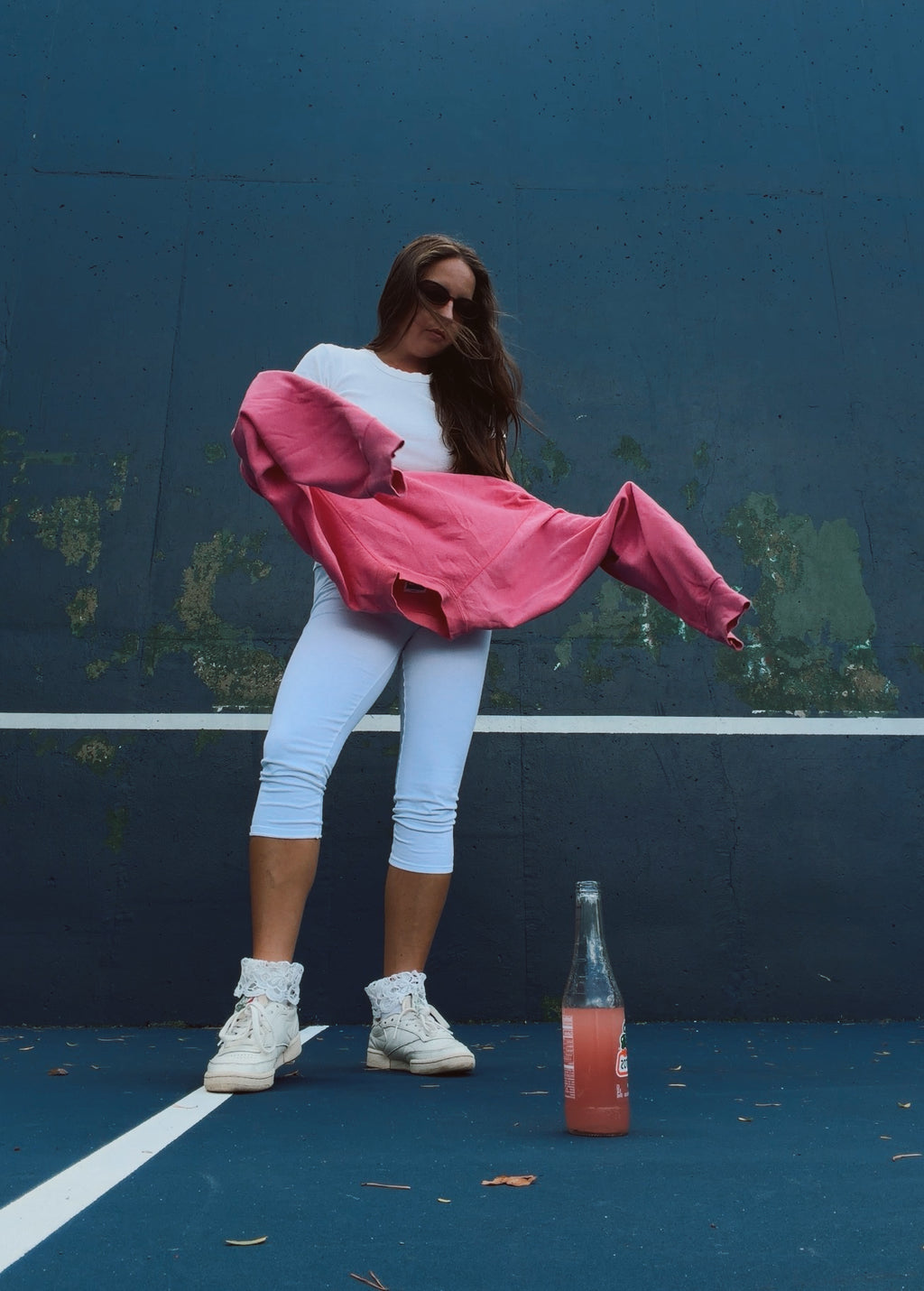 90’s Crew neck hot pink