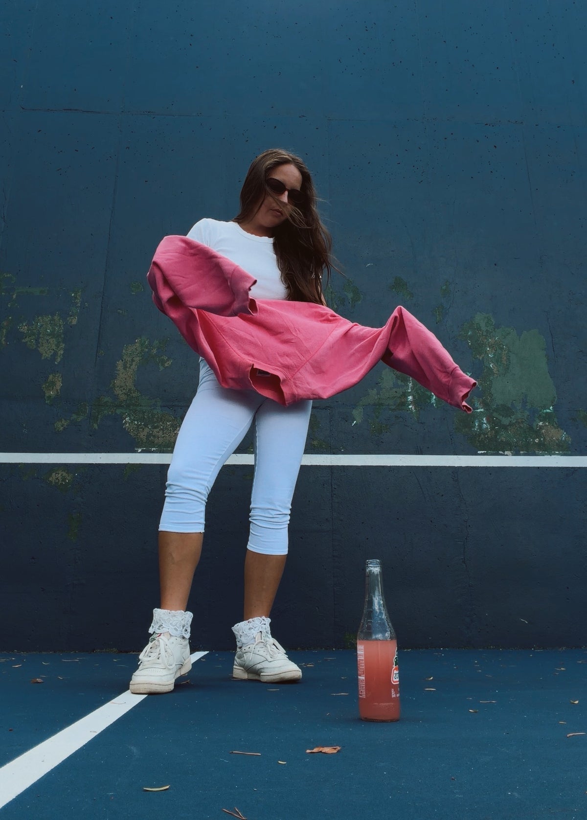 90’s Crew neck hot pink