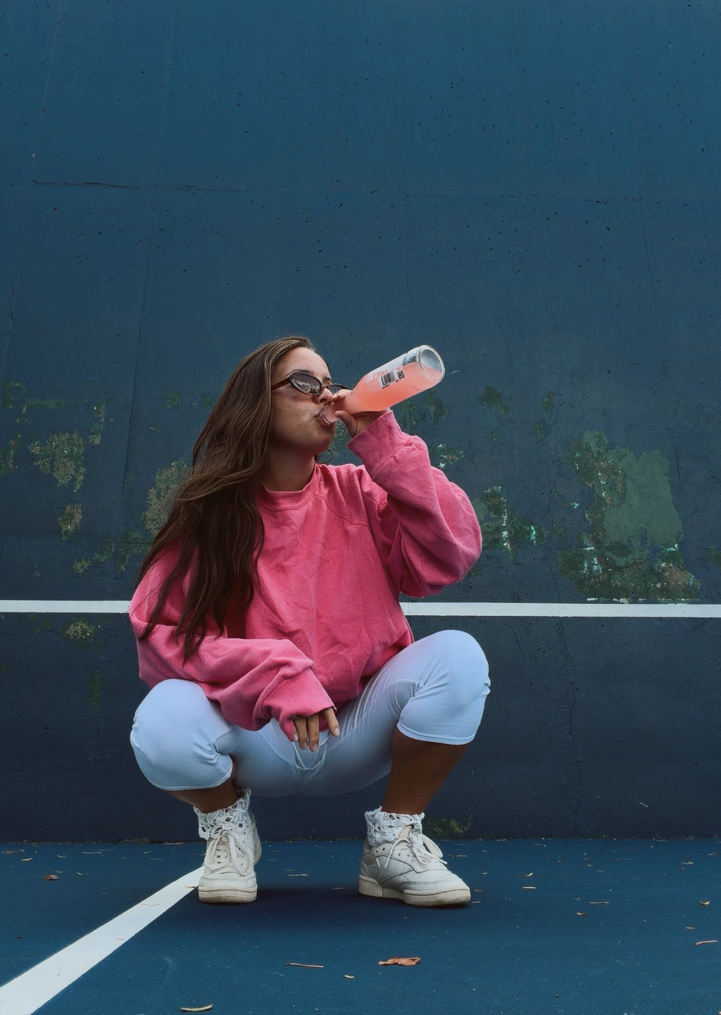 90’s Crew neck hot pink