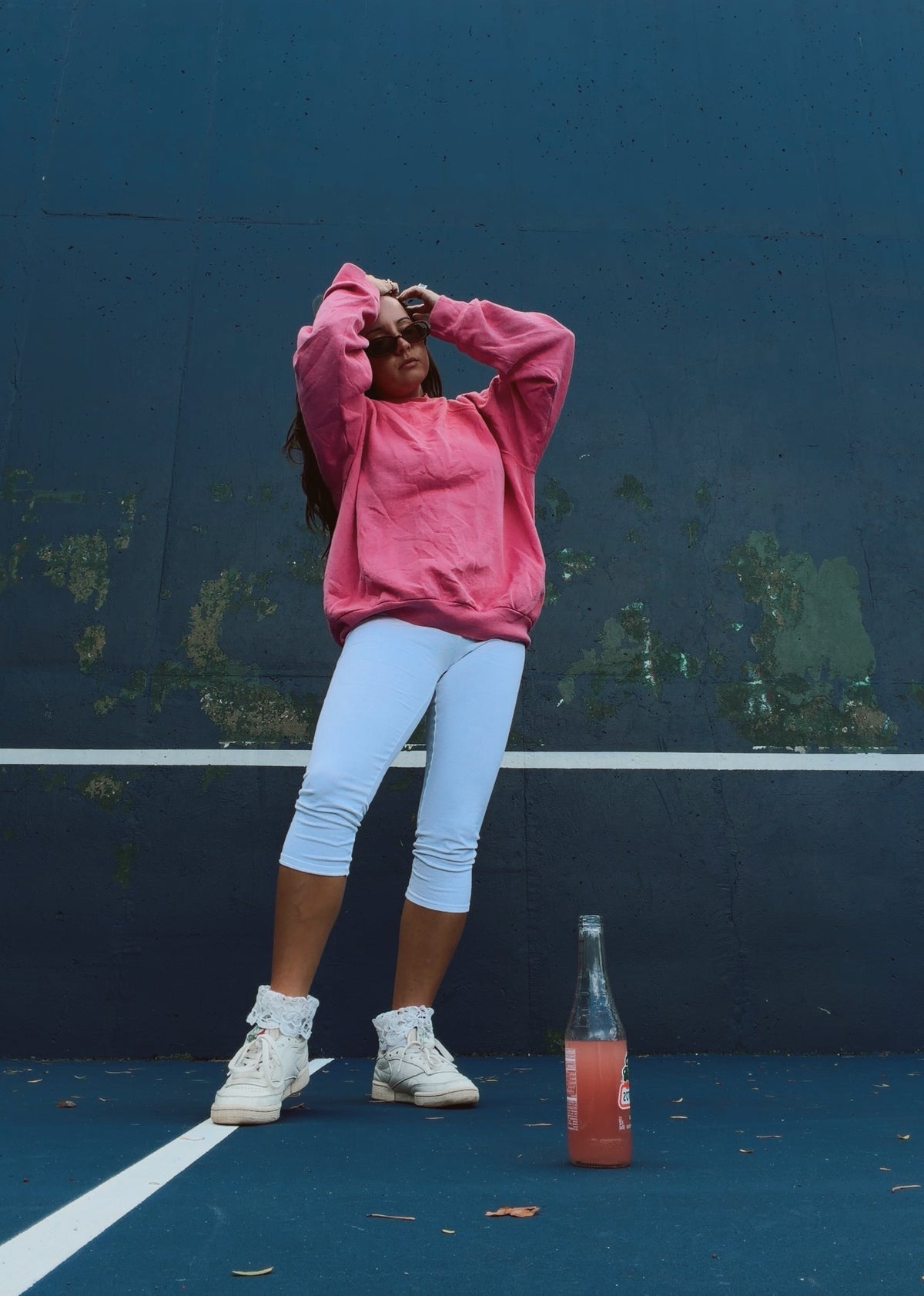 90’s Crew neck hot pink