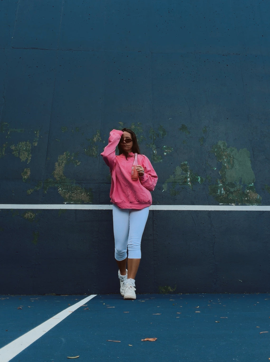 90’s Crew neck hot pink