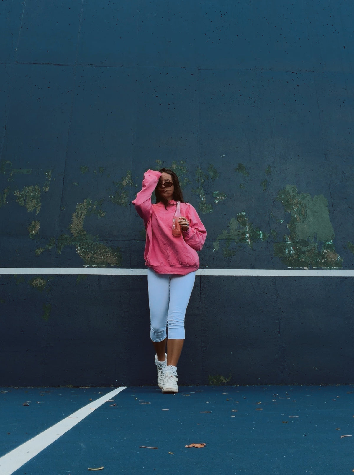 90’s Crew neck hot pink