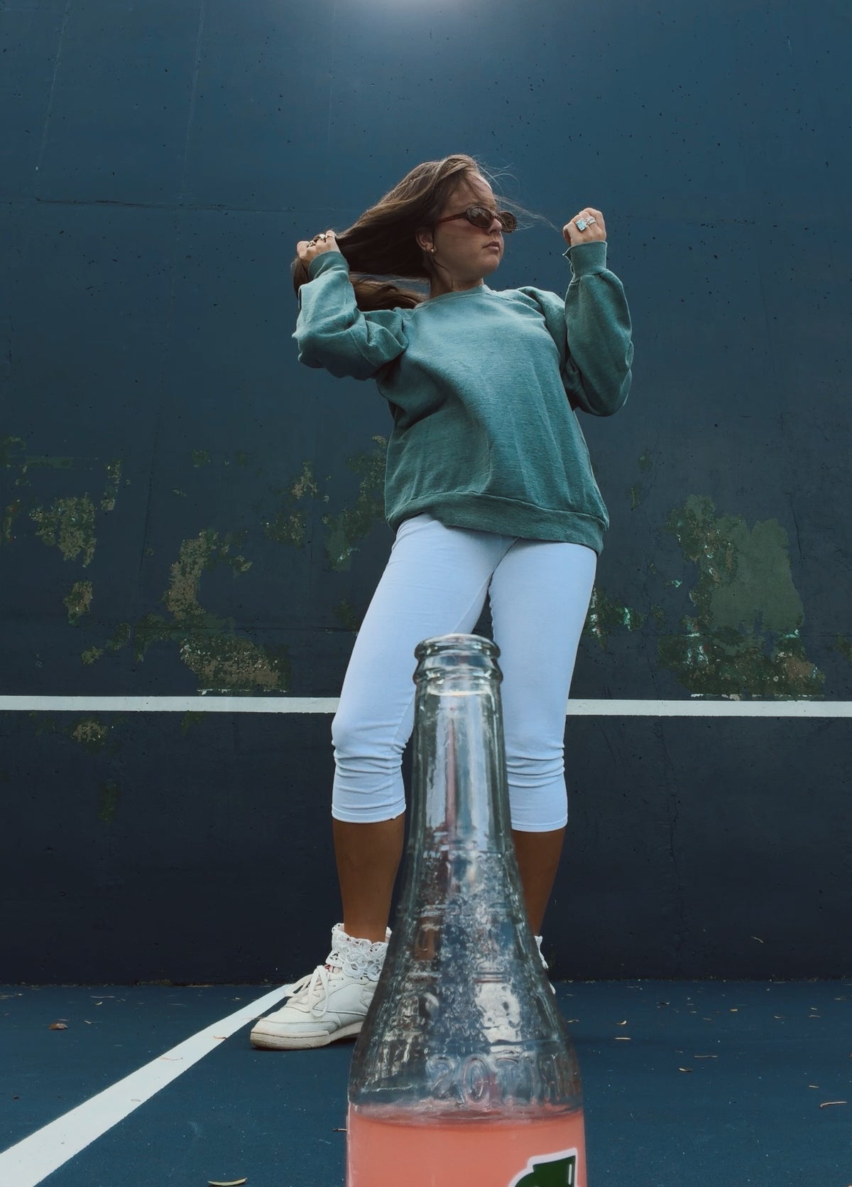 90’s crew in washed sage