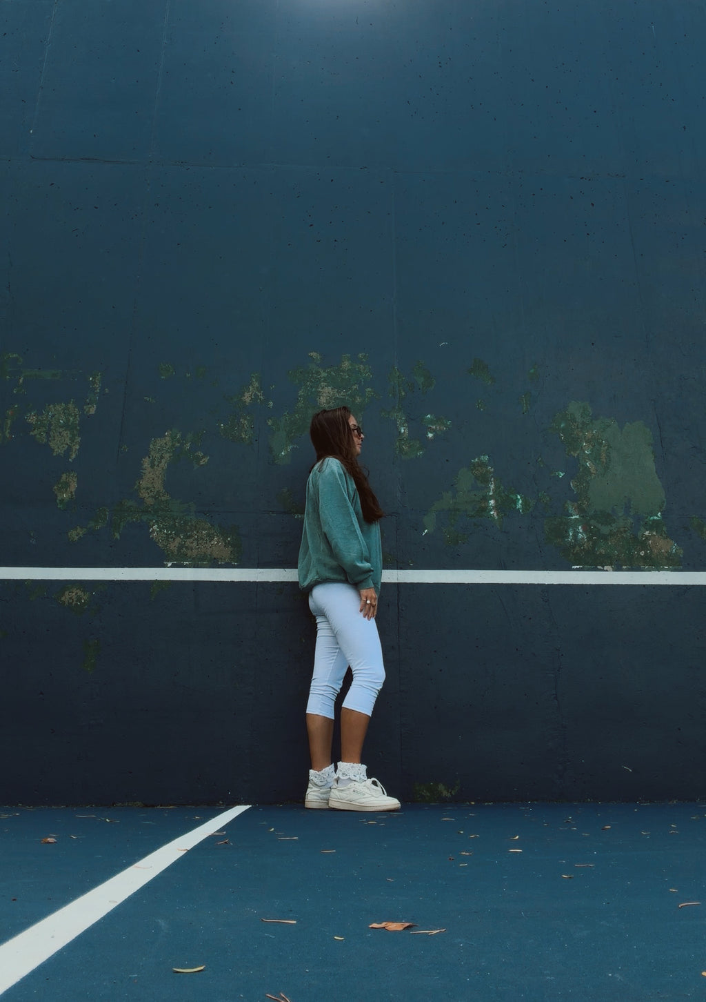 90’s crew in washed sage