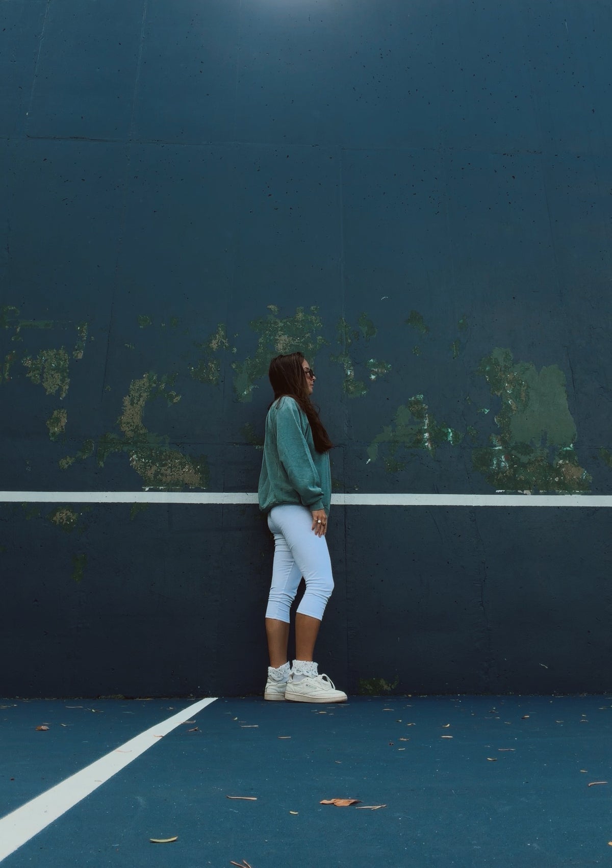 90’s crew in washed sage