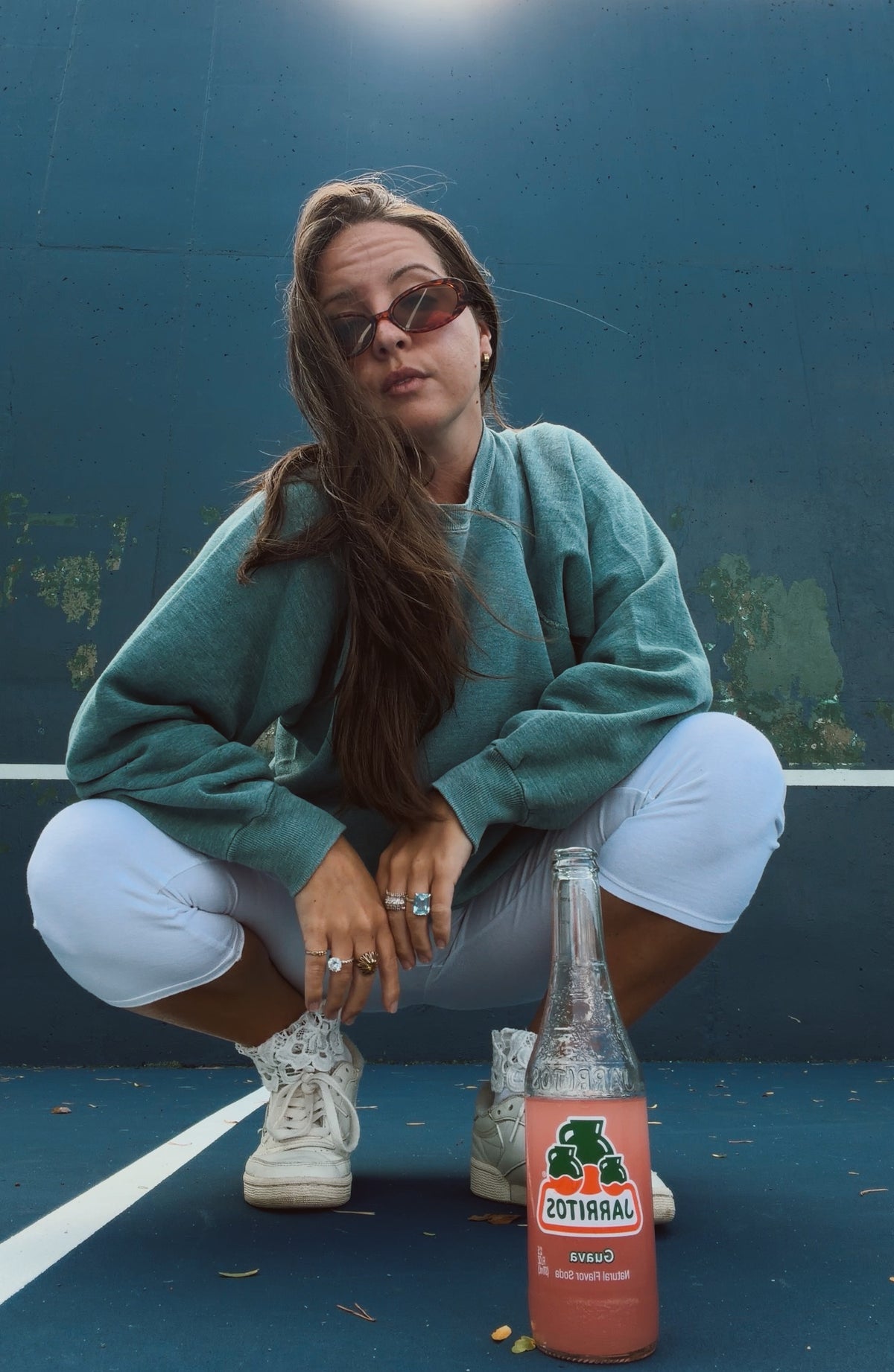90’s crew in washed sage