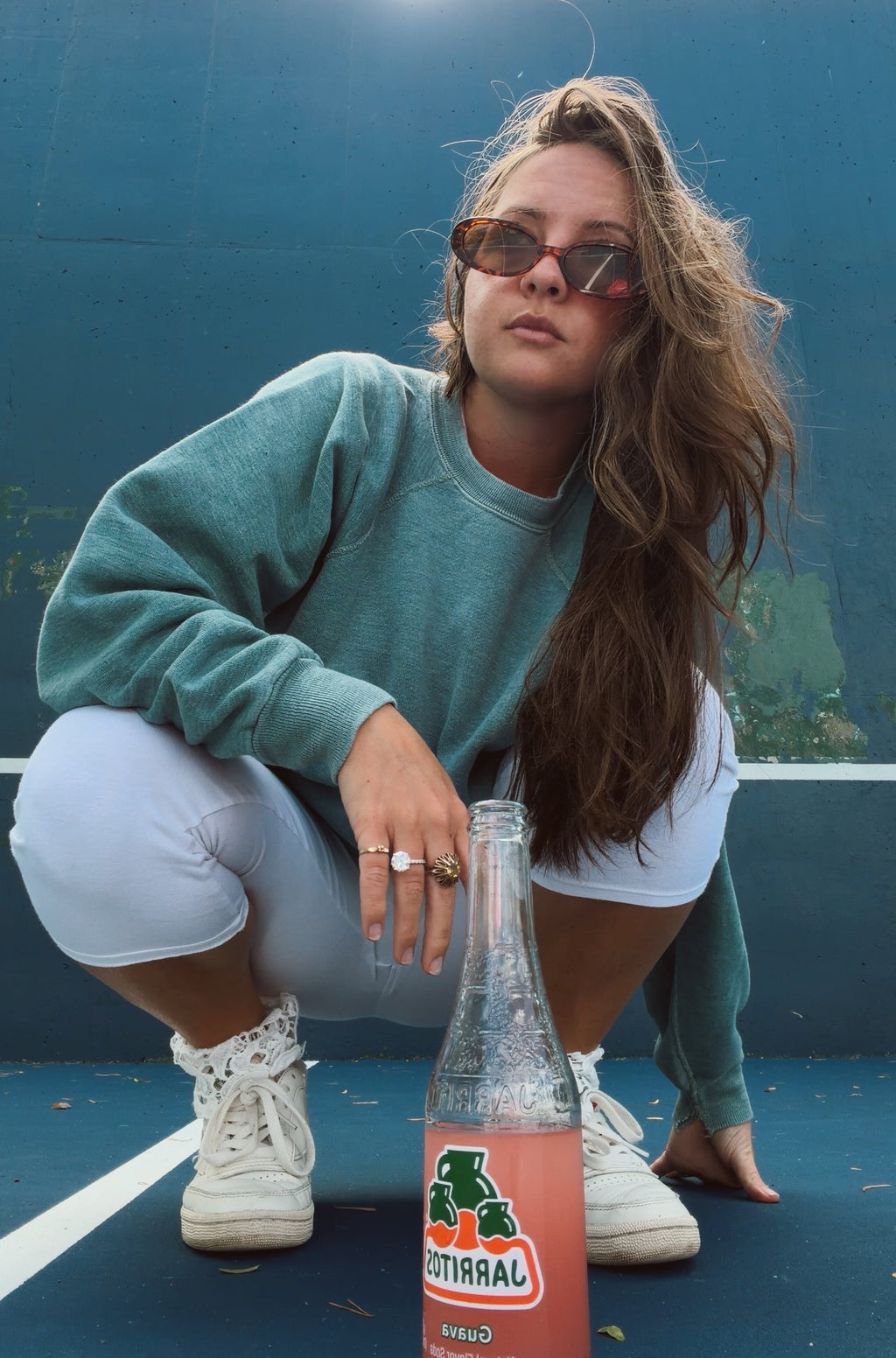 90’s crew in washed sage