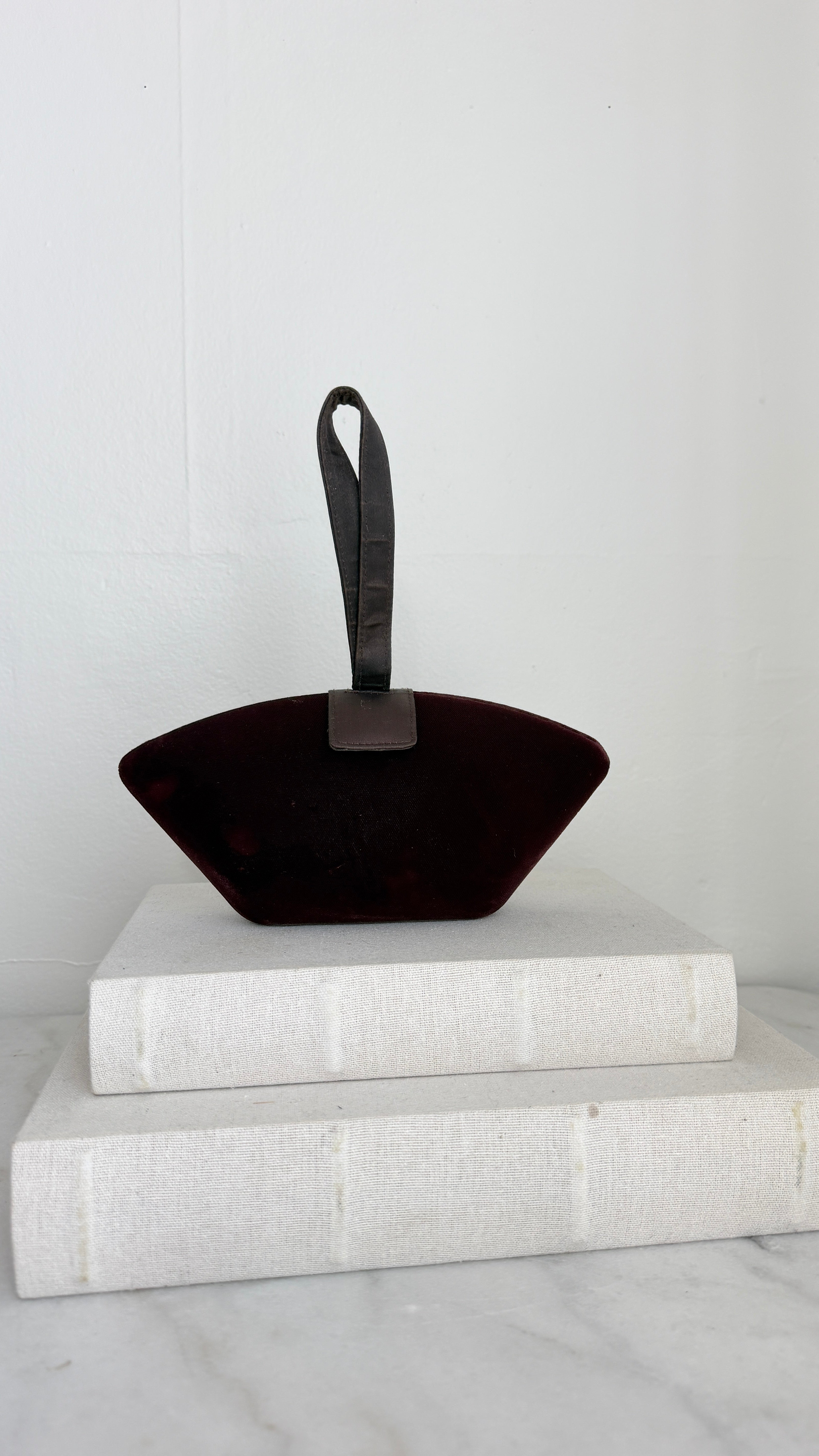 Vintage La Regale Geometric fan evening clutch