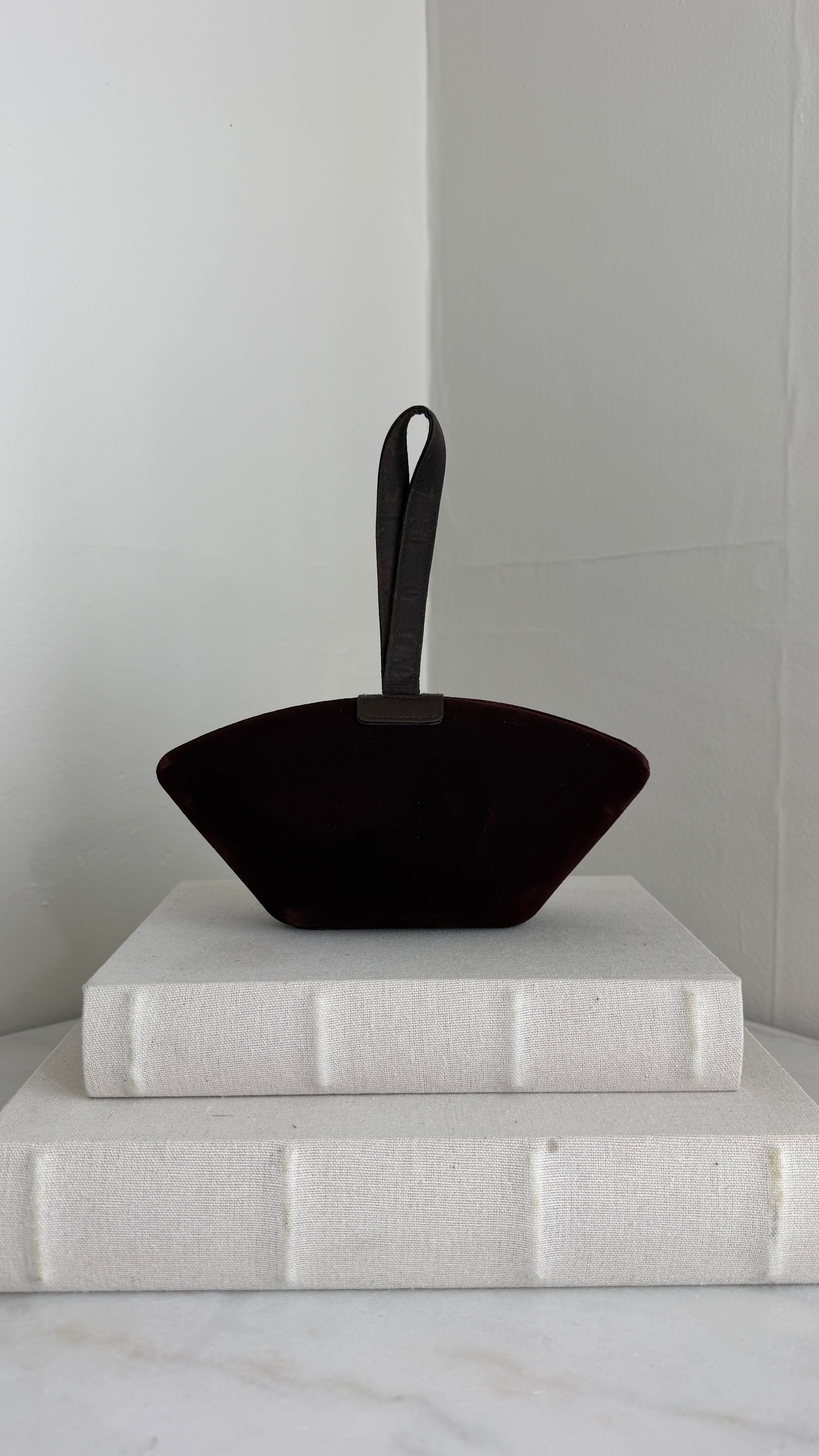 Vintage La Regale Geometric fan evening clutch