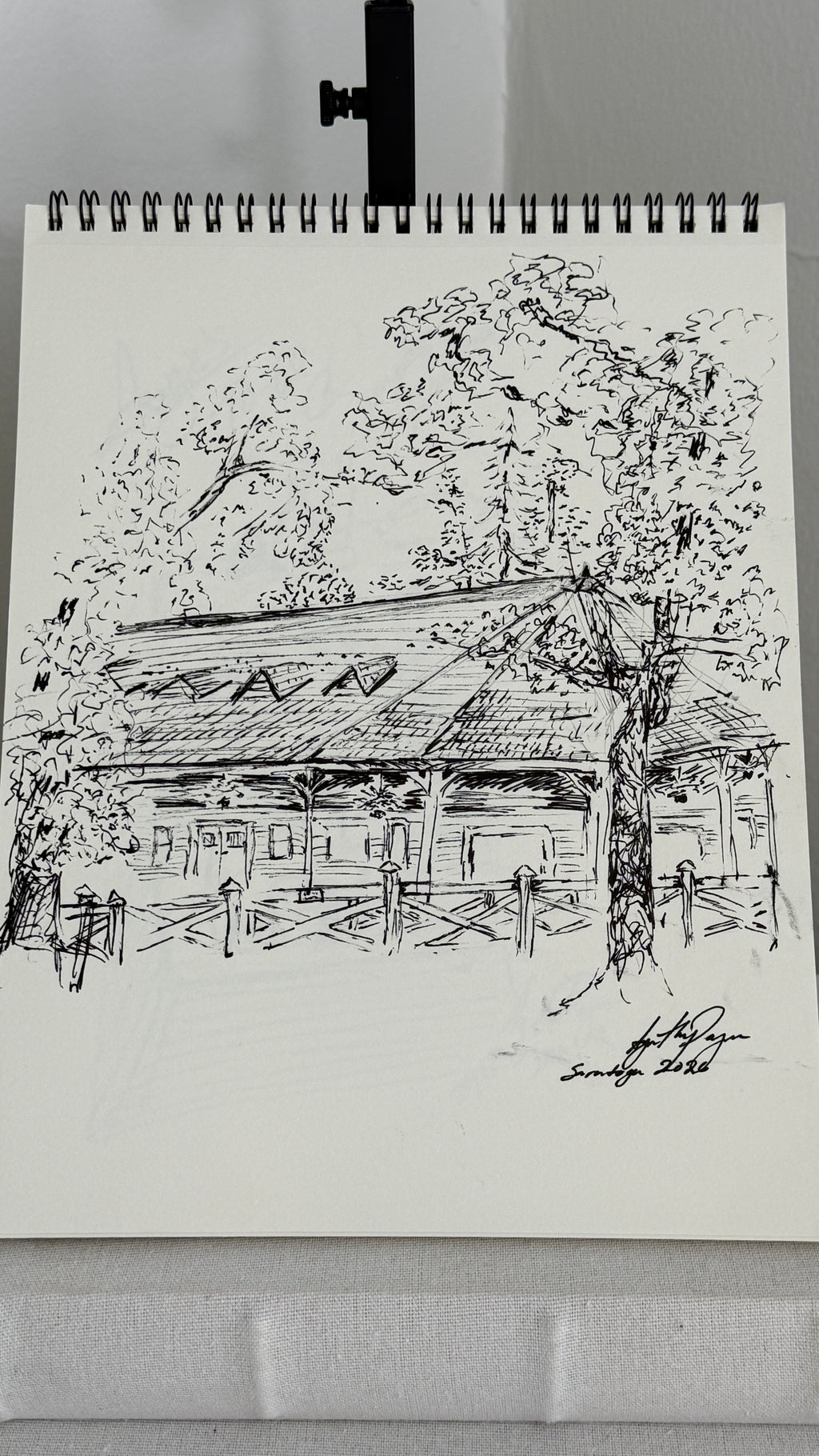 Original Saratoga Race Track Sketch