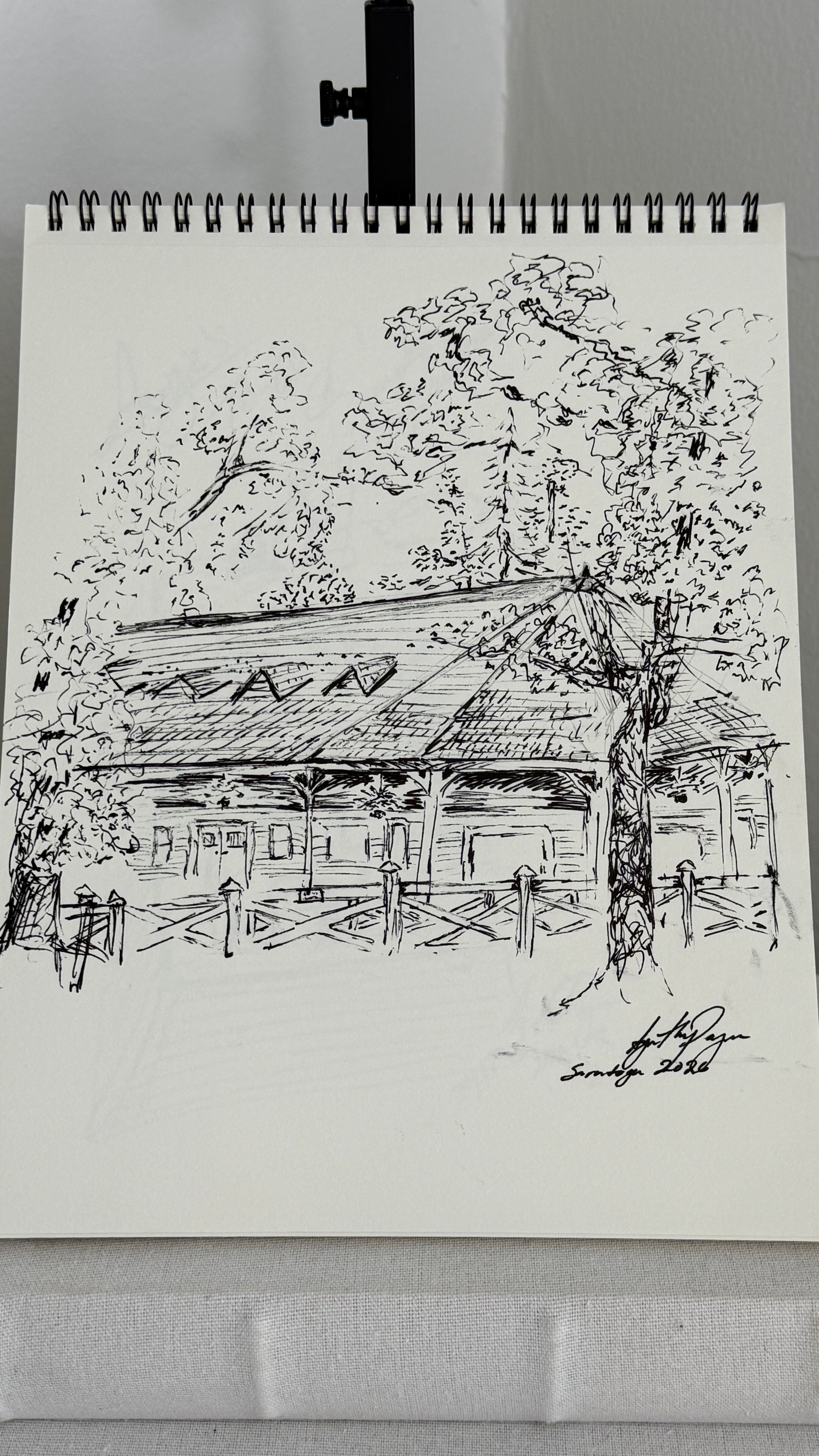 Original Saratoga Race Track Sketch