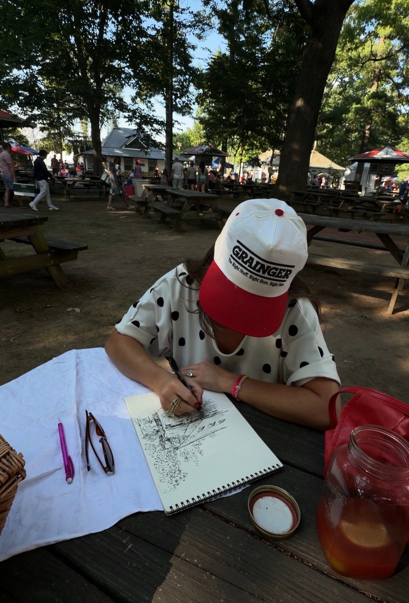 Original Saratoga Race Track Sketch